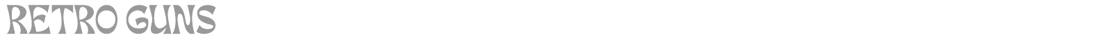 Retro Guns font preview